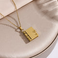 Pagelace Book Pendant Necklace